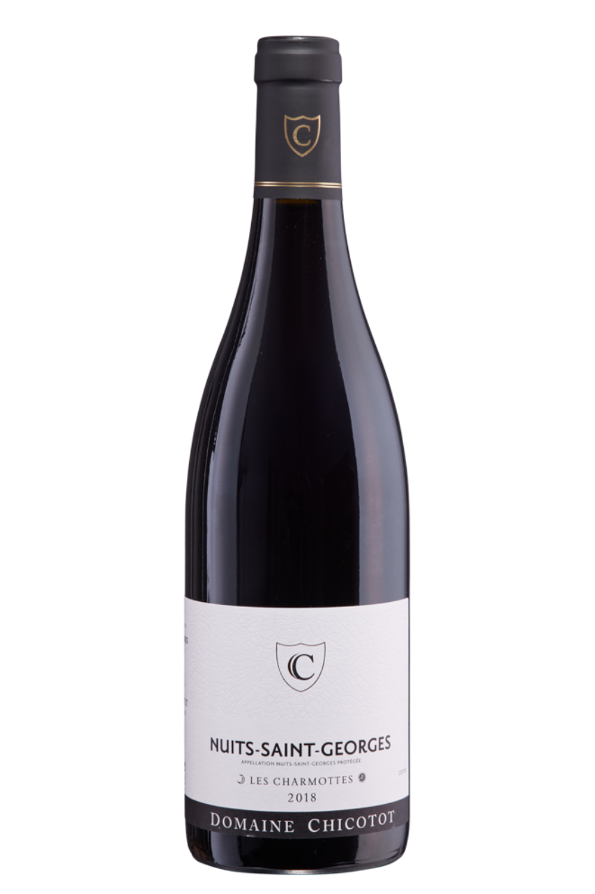Flasche Rotwein, Nuits Saint Georges 2018