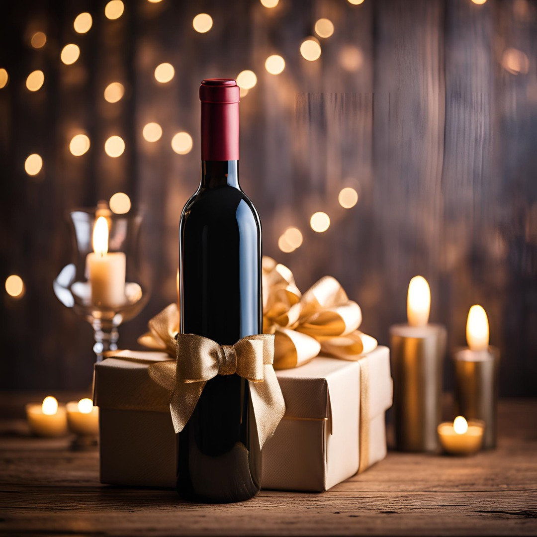 Geschenk Weinflasche