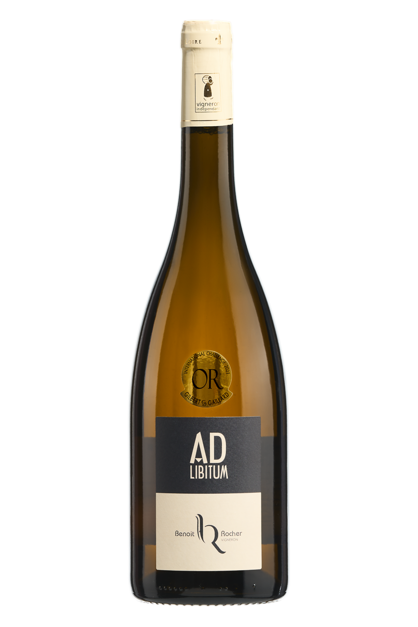 Flasche Weißwein Ad Libitum von Benoit Rocher