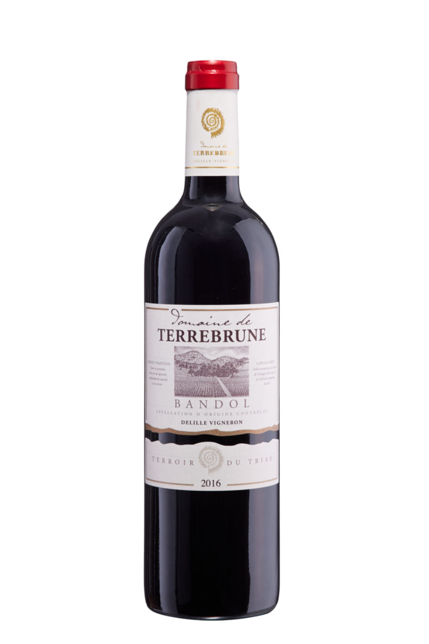 Rotweinflasche von der Domaine de Terrebrune Bandol