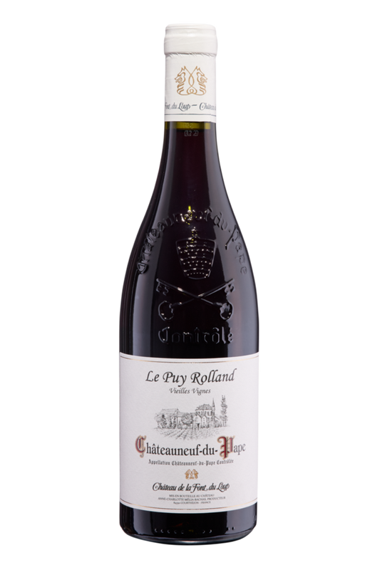 Rotwein Flasche mit Châteauneuf-du-Pape Zeichen