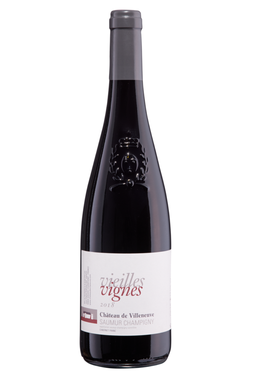 Flasche Rotwein Saumur Champigny vieilles Vignes