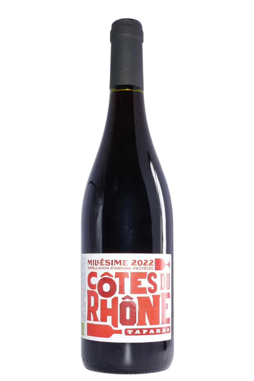 Flasche Taparas rouge côtes du rhône 2022