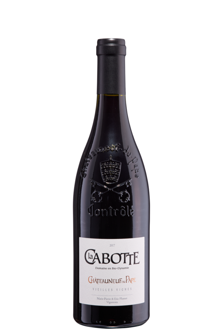 Flasche Rotwein Châteauneuf-du-Pape von der Domaine La Cabotte