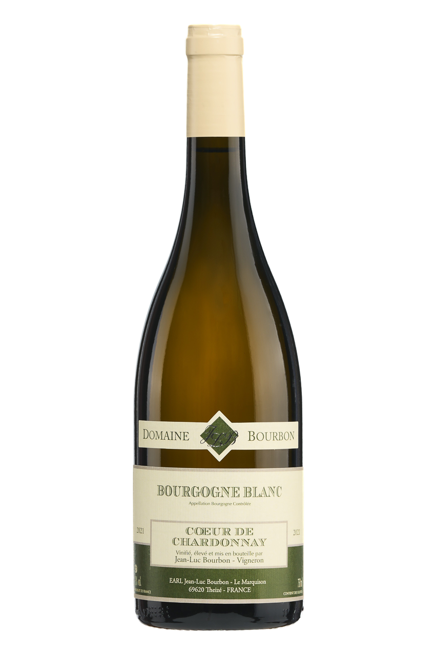 Flasche Coeur de Chardonnay von Bourbon aus dem Burgund