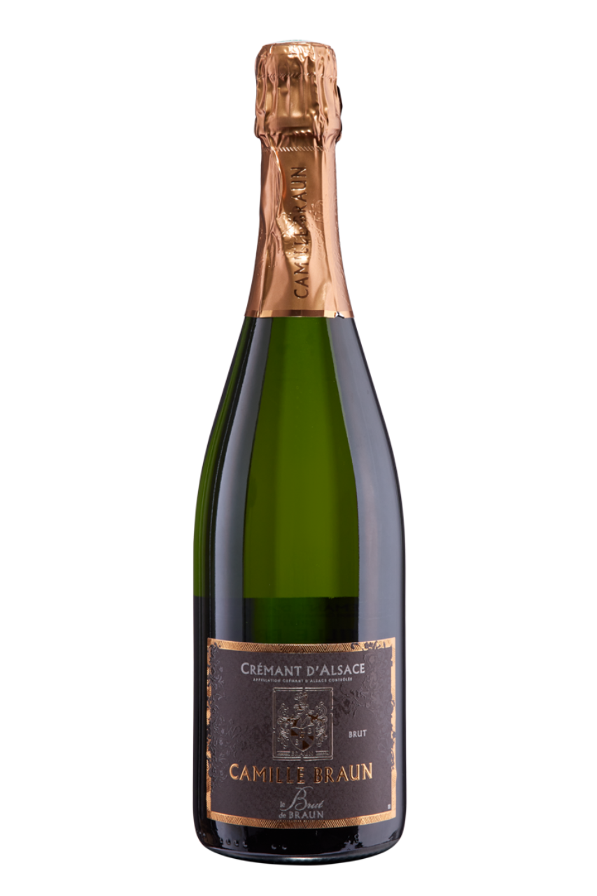 Flasche Sekt Cremant d'Alsace von Camille Braun