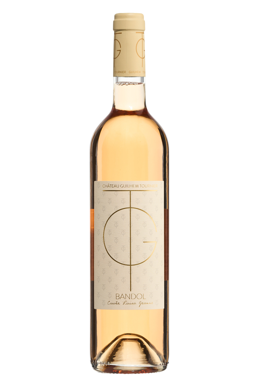 Flasche Rosé Wein Bandol Château Guilhem Tournier